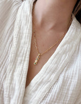 IT Drop Pendant – Interchangeable Personalized Pendant Necklace with Birthstone or Initial Stones