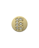 Letter E Initial Charm – Sterling Silver with Gold, White, or Rose Gold Finish