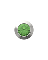 August Birthstone Charm – Peridot Sterling Silver with Gold, White, or Rose Gold Finish
