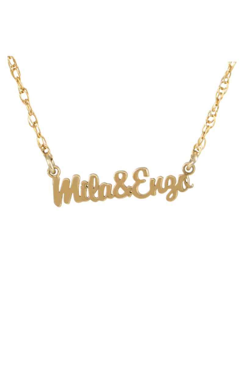 Couple Name Necklace