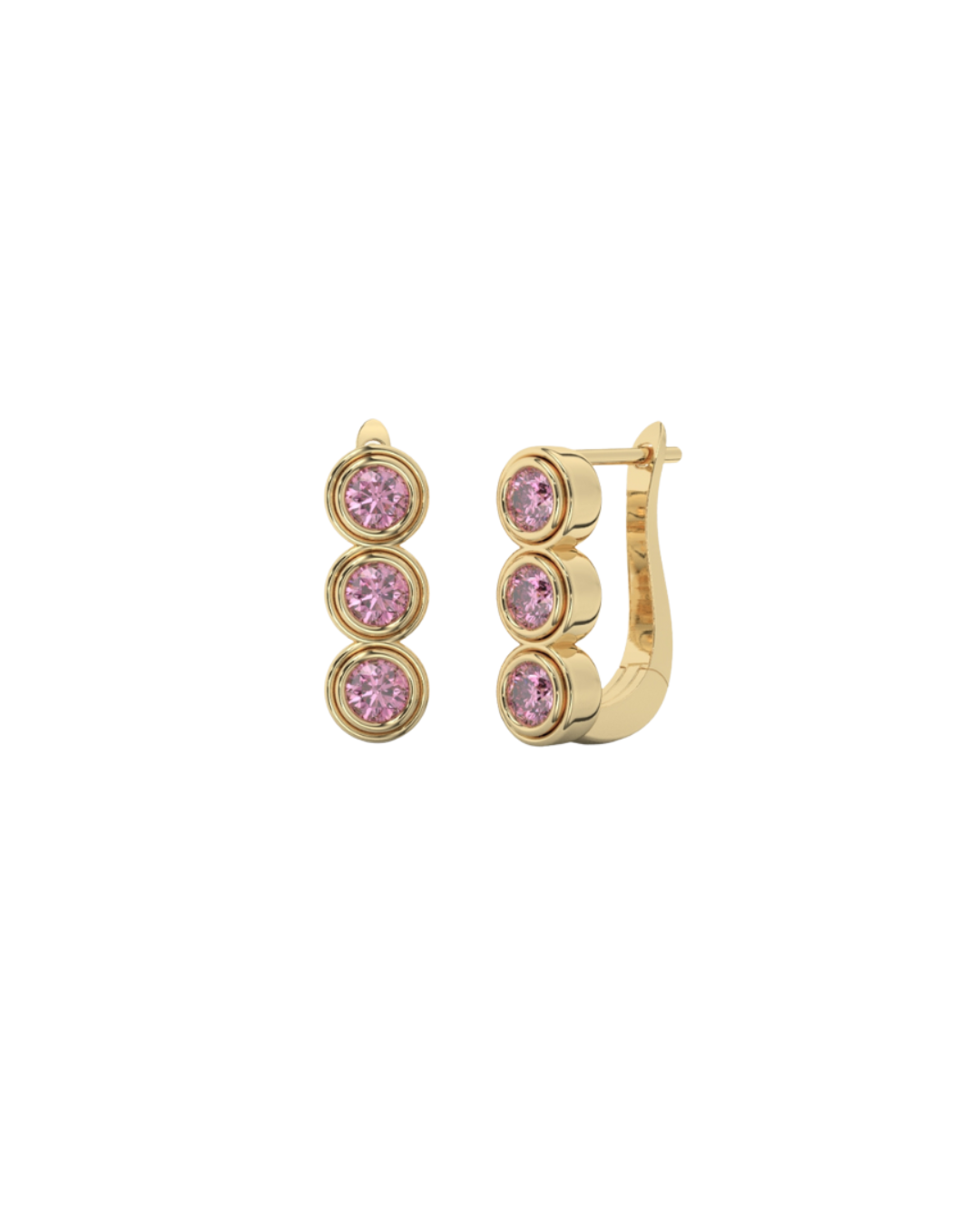 IT Drop Earrings – Interchangeable Personalized Drop Earrings with Birthstone or Initial Stones
