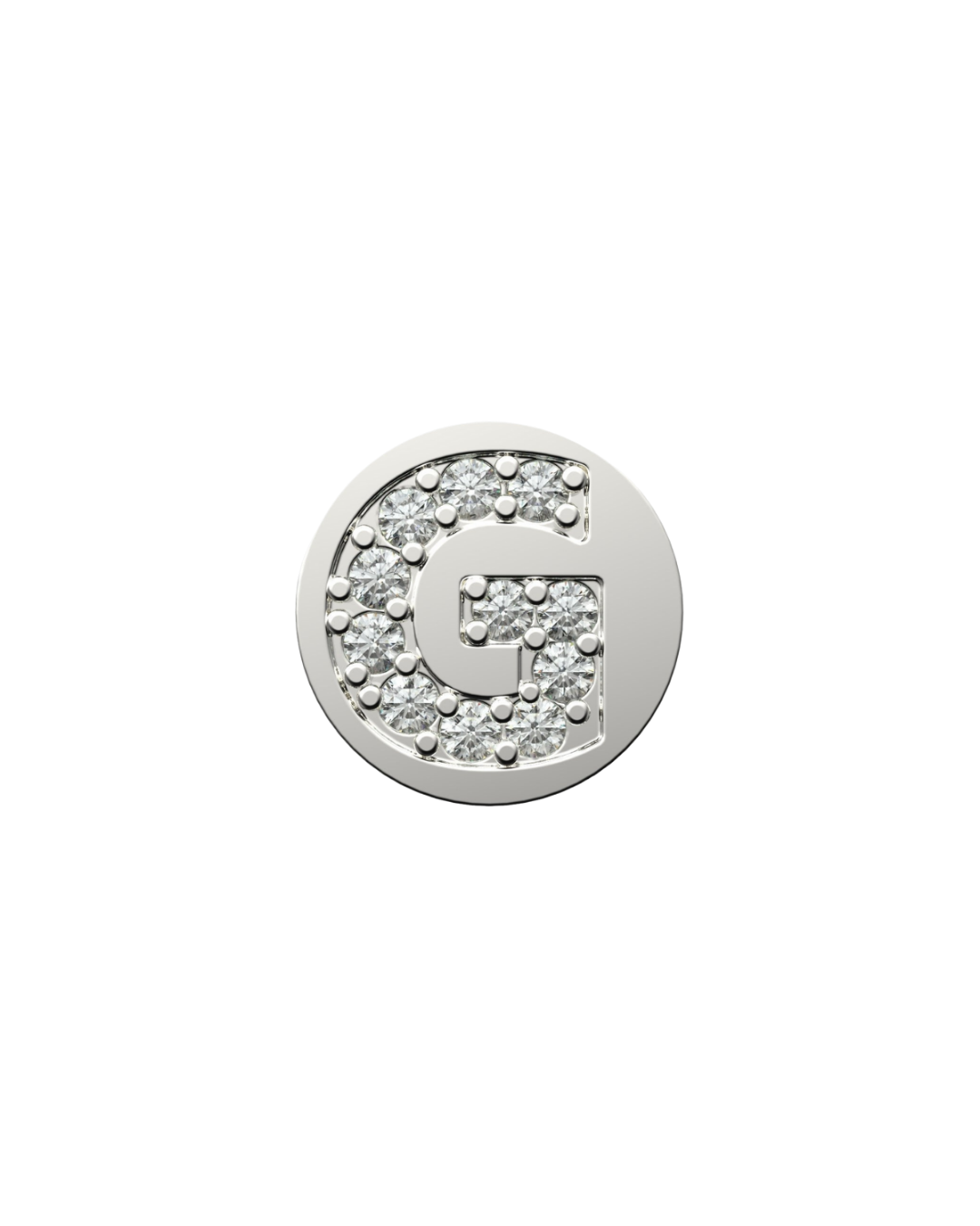 Letter G Initial Charm – Sterling Silver with Gold, White, or Rose Gold Finish