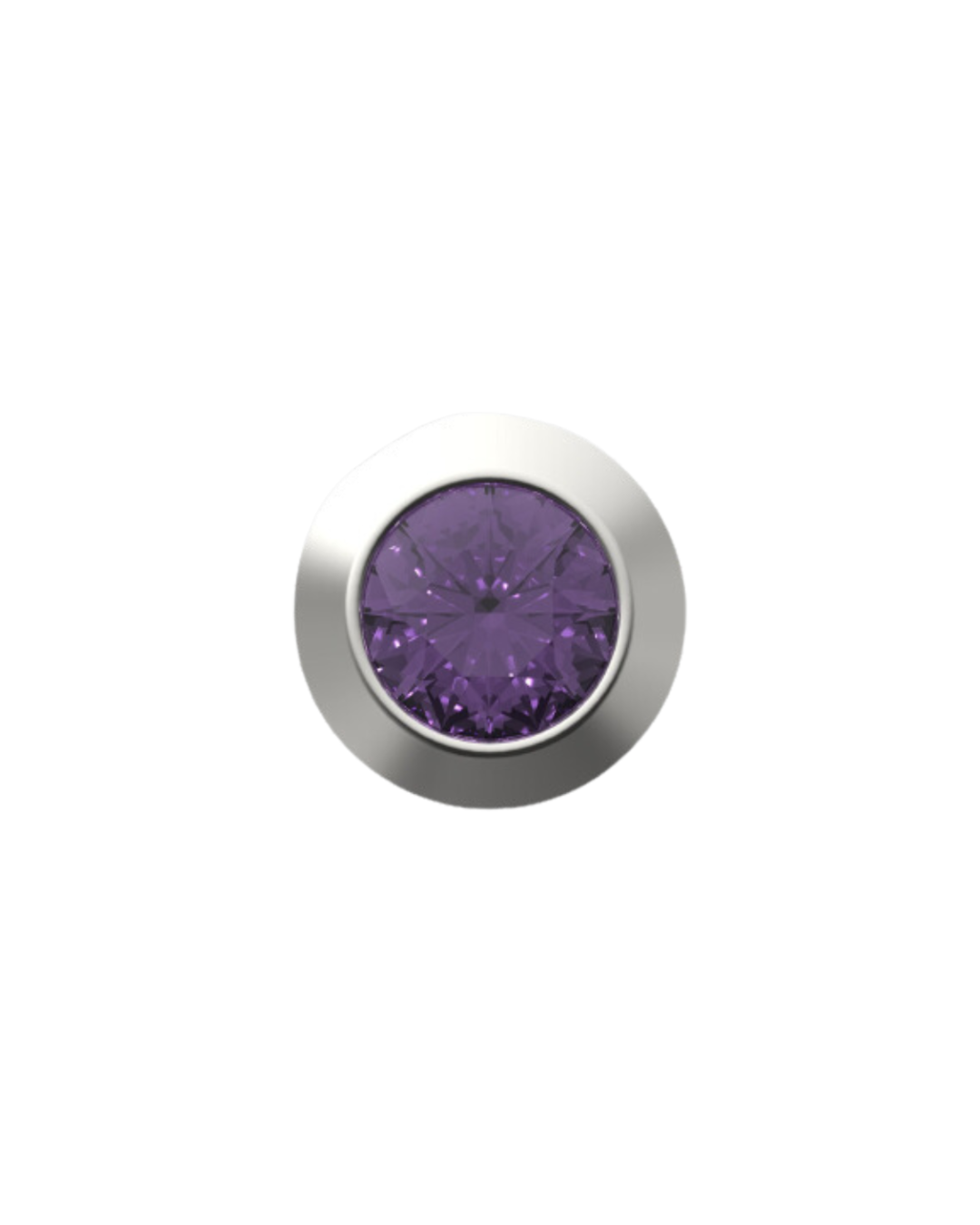 June Birthstone Charm – Alexandrite Sterling Silver with Gold, White, or Rose Gold Finish