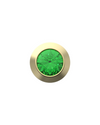May Birthstone Charm – Emerald Sterling Silver with Gold, White, or Rose Gold Finish