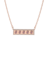 IT Bar Necklace – Personalized Sterling Silver Bar Necklace with Your Choice of Stones