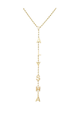 Name Lariat Necklace