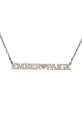 Couple Heart Name Necklace