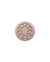 Letter O Initial Charm – Sterling Silver with Gold, White, or Rose Gold Finish