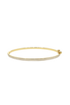 Double Pavé Bangle – Sterling Silver CZ Stone Stackable Bracelet