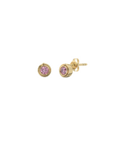 IT Solitaire Earrings – Interchangeable Personalized Stud Earrings with Birthstone or Initial Stones