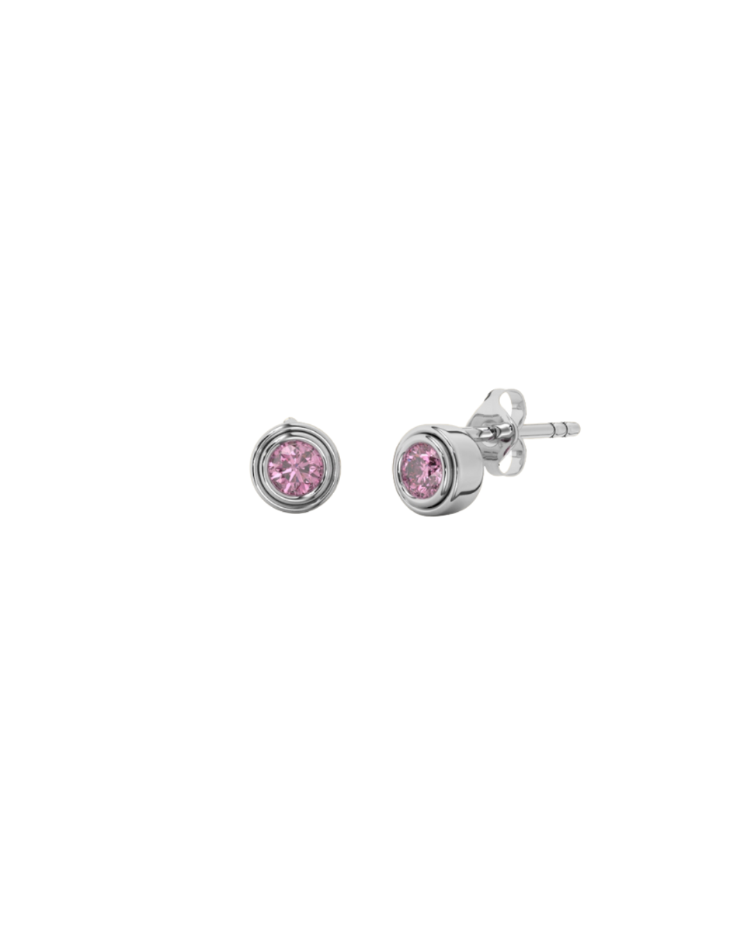 IT Solitaire Earrings – Interchangeable Personalized Stud Earrings with Birthstone or Initial Stones