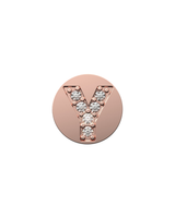 Letter Y Initial Charm – Sterling Silver with Gold, White, or Rose Gold Finish