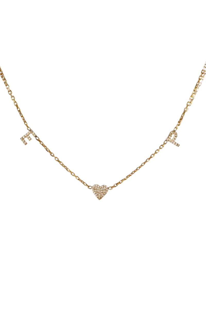 Initial Heart Necklace