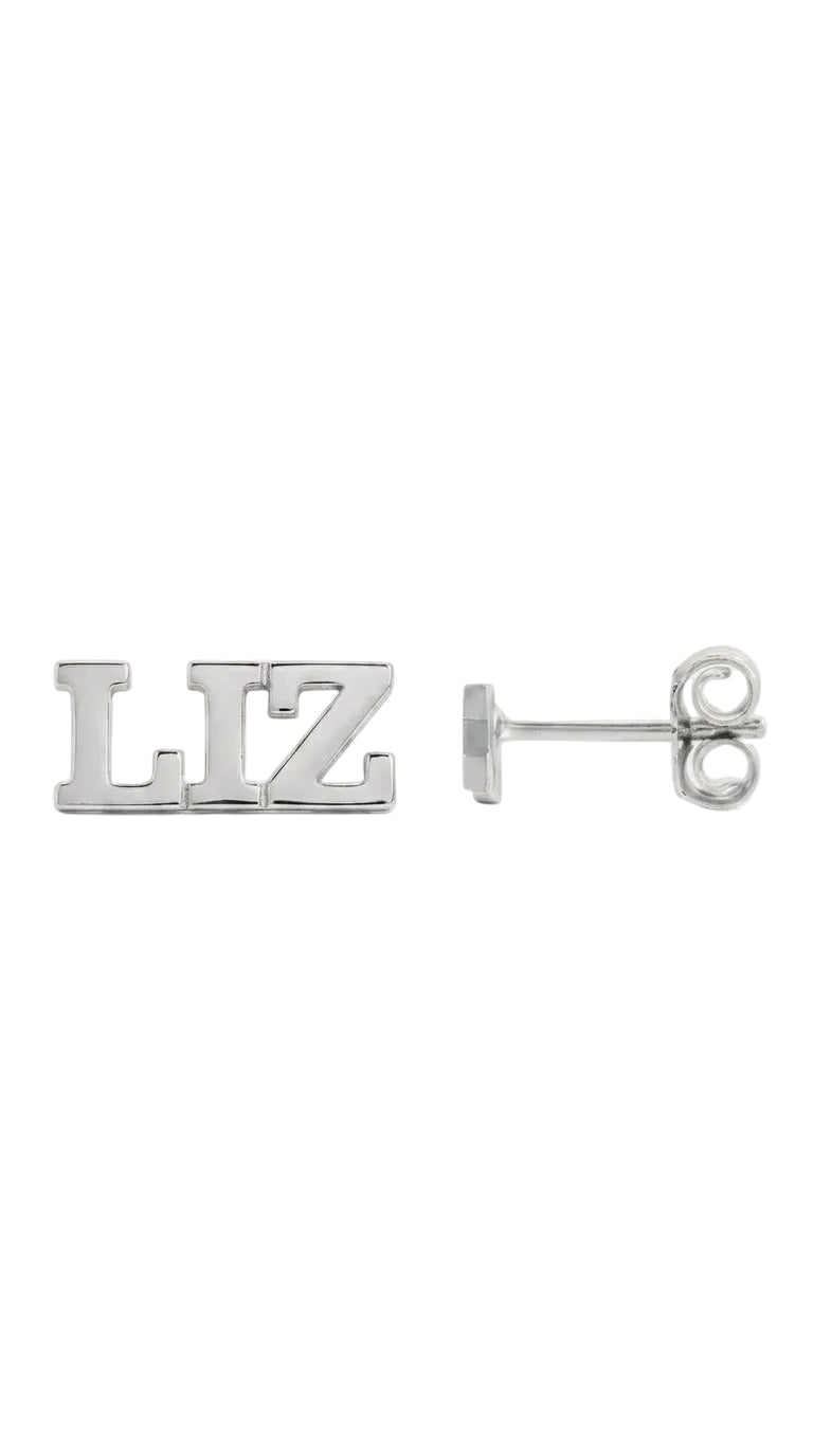 Nameplate Earrings