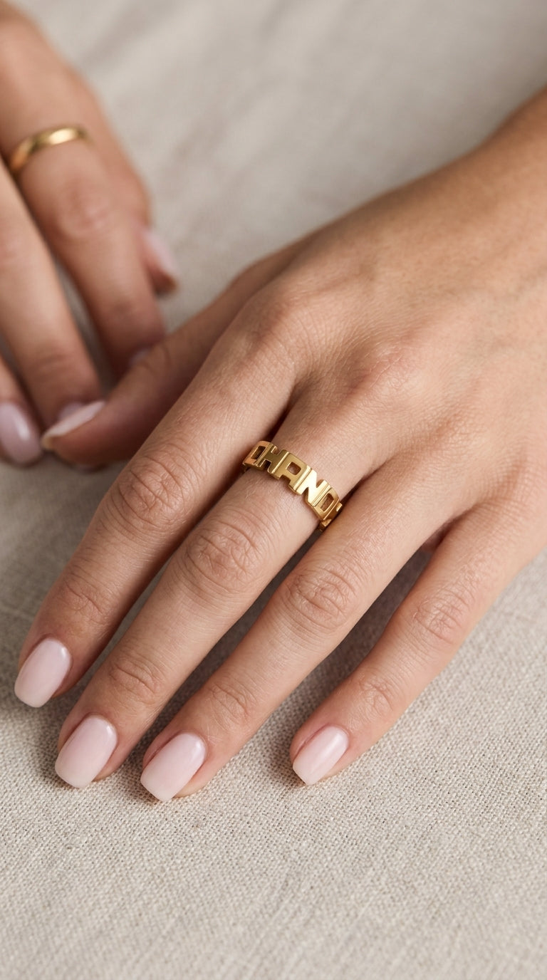 Small Wrap Around Name Ring