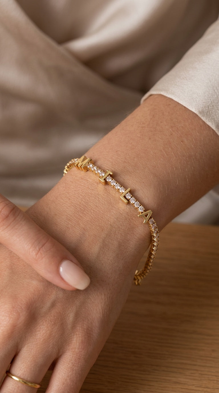 Personalized Tennis Bracelet
