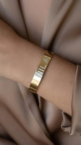 Pave Name Cuff