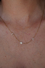 Initial Heart Necklace