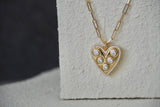 IT Heart Pendant – Personalized Sterling Silver Heart Necklace with Your Choice of Stones