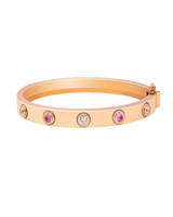 IT Bangle – Personalized Sterling Silver Bangle with Your Choice of Stones