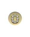 Number 0 Initial Charm – Sterling Silver with Gold, White, or Rose Gold Finish