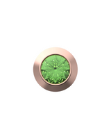 August Birthstone Charm – Peridot Sterling Silver with Gold, White, or Rose Gold Finish