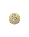 Letter F Initial Charm – Sterling Silver with Gold, White, or Rose Gold Finish