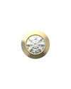 April Birthstone Charm – Diamond Sterling Silver with Gold, White, or Rose Gold Finish