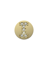 Letter I Initial Charm – Sterling Silver with Gold, White, or Rose Gold Finish