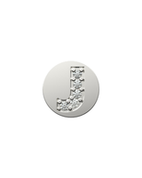 Letter J Initial Charm – Sterling Silver with Gold, White, or Rose Gold Finish