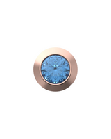 December Birthstone Charm – Turquoise Sterling Silver with Gold, White, or Rose Gold Finish
