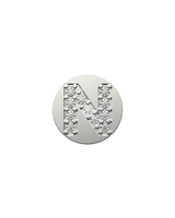 Letter N Initial Charm – Sterling Silver with Gold, White, or Rose Gold Finish