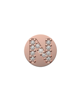 Letter N Initial Charm – Sterling Silver with Gold, White, or Rose Gold Finish