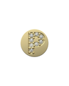 Letter P Initial Charm – Sterling Silver with Gold, White, or Rose Gold Finish