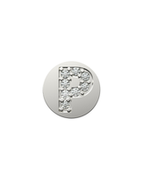 Letter P Initial Charm – Sterling Silver with Gold, White, or Rose Gold Finish