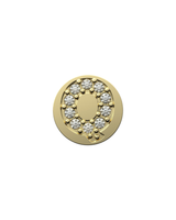 Letter Q Initial Charm – Sterling Silver with Gold, White, or Rose Gold Finish