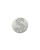 Letter S Initial Charm – Sterling Silver with Gold, White, or Rose Gold Finish