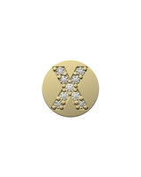 Letter X Initial Charm – Sterling Silver with Gold, White, or Rose Gold Finish
