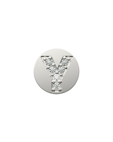 Letter Y Initial Charm – Sterling Silver with Gold, White, or Rose Gold Finish