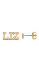 Nameplate Earrings