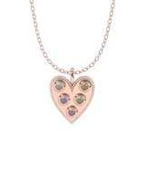 IT Heart Pendant – Personalized Sterling Silver Heart Necklace with Your Choice of Stones