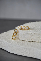 IT Drop Earrings – Interchangeable Personalized Drop Earrings with Birthstone or Initial Stones