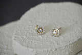 IT Halo Earrings – Personalized Sterling Silver Stud Earrings with Your Choice of Stone